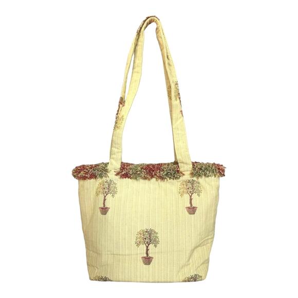 Handcrafted by Martie Yellow/Beige Tote Bag - Picture 1 of 10